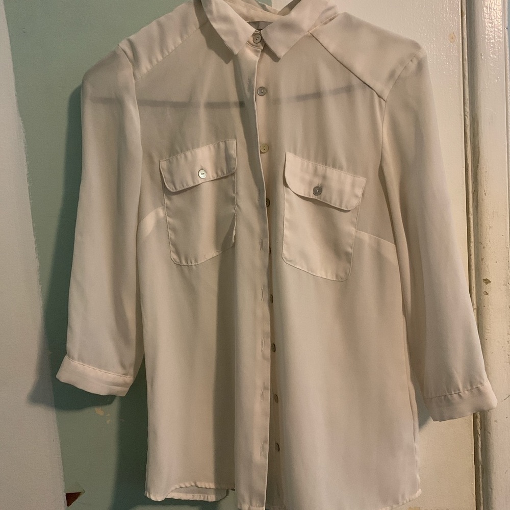 Cream blouse - Picture 3 of 4